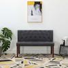 Bench 120 Cm  Suede Imitation Leather