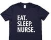 Eat Sleep Nurse T-Shirt: Soft Cotton Blend, Gift for Nurses 1443
