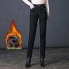 Winter Plus Velvet High-Waist Denim Jeans for Moms - Thick, Warm, Large Size Cotton Pants