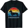 Dachshund Shirt Retro Vintage Cool Wiener Dog Mom Dad Weenie Mama Funny Gift for Puppy Pet Lover Owner Womens Mens T-Shirt