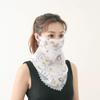 Women's Ice Silk Breathable Windproof Face Veil & Triangle Scarf with Ear Loops - Lightweight Neck Gaiter for Outdoor Use