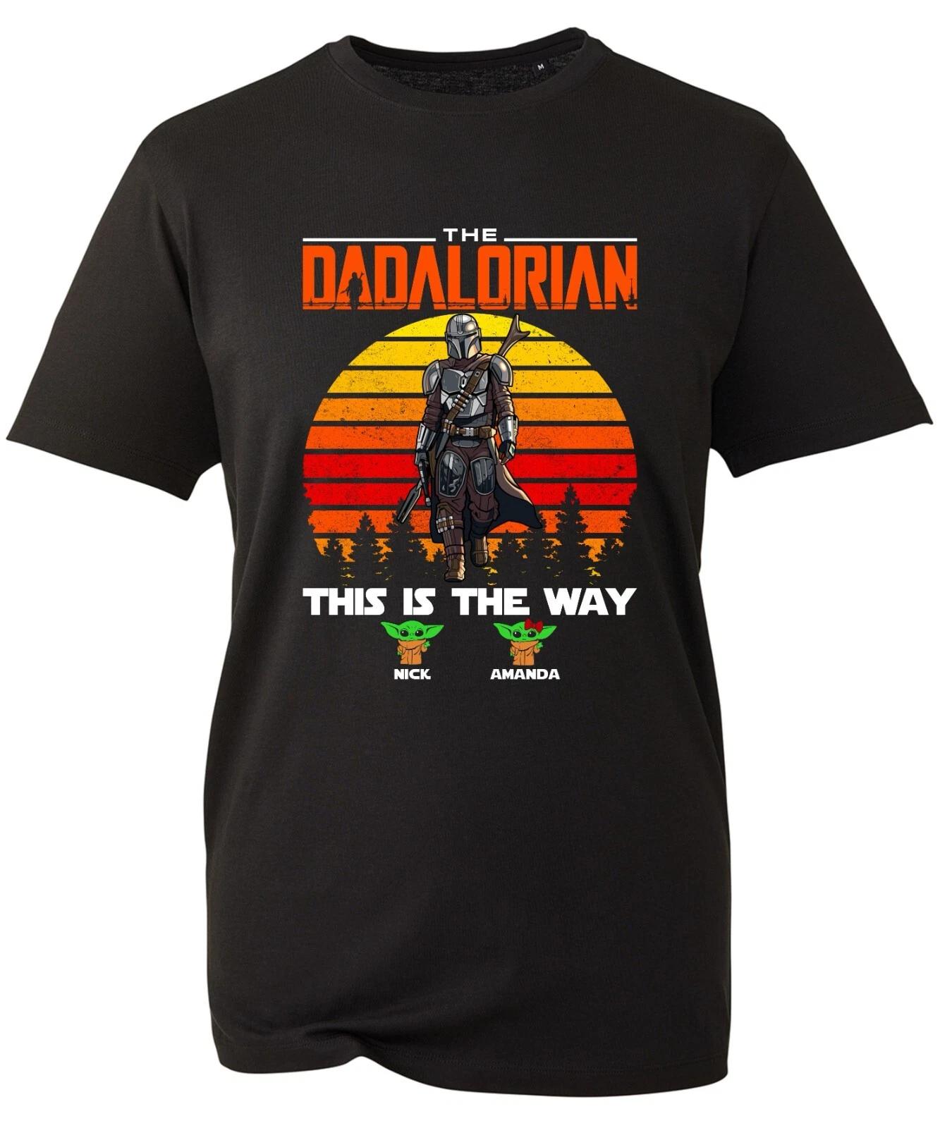 Personalised Your Name The Dadalorian This is The Way T-Shirt Father s Day Funny 4XL