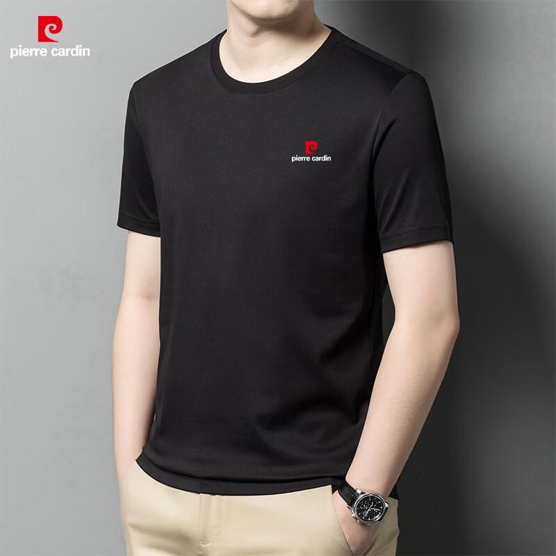 

Pierre Cardin Men s Solid Short-Sleeve Round Neck T-shirt M
