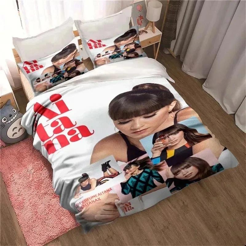 Heißer Verkauf Exquisites 3D Aitana Tapete Musikdruck Bettwäscheset Bettbezug Steppdecke Bett Erwachsener Jugend Mädchen Jungen Geschenk