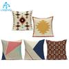 Colorful Boho Geometric Mandala Decorative Pillows Case Polyester Stripe Sofa Cushion Cover For Living Room Pillowcase Cover