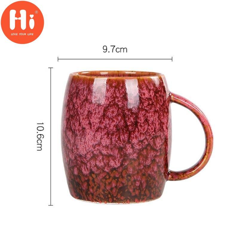 Hei Japansk Retro Ovnskifte Glasert Keramisk Kreativ Kaffe Melkekrus Stor Kapasitet Enkel Tekopp Par Vannkopp