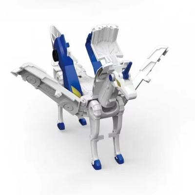Tianyi Magic Pegasus Unicorn Magnetic Absorption Collision Deformation Car Robot Children Boys and Girls Toy Gift