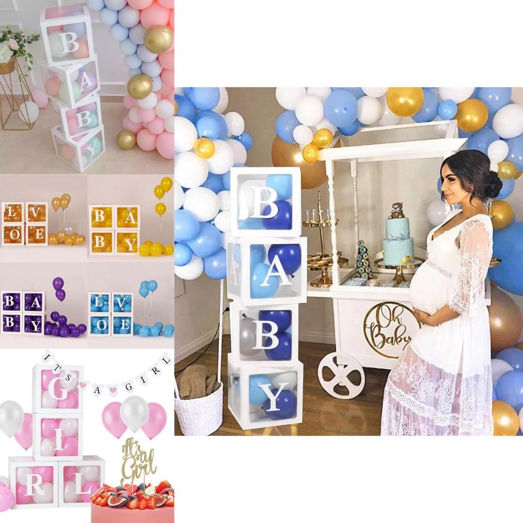 Elegant Number Letter Transparent Balloon Boxes For Creative Party Decor