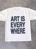 Art Is Everywhere Graphic Tshirt Vintage Womens Yk Punk Casual TShirt Women Gothic Tops Tee Streetwear Unisex Tees Shirt