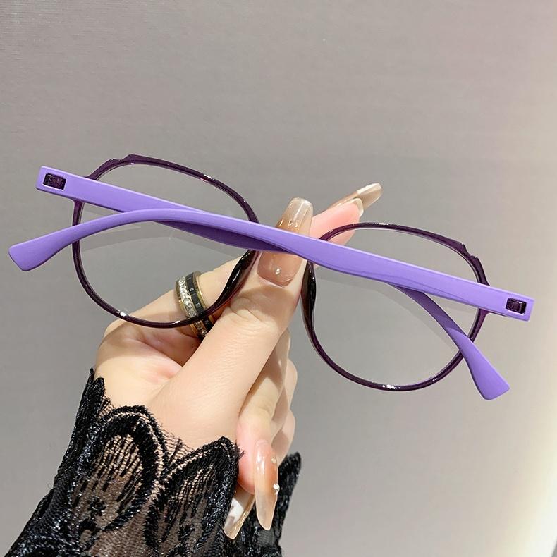 Round Retro Reading Glasses For Women Anti Blue Light Presbyopia Glasses Ultra Light Women Computer Glasses High-Definition Resist Fatigue+1.0+1.5+2.0