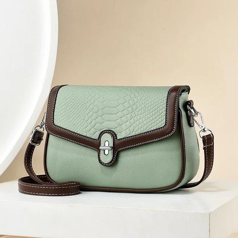 

Fashion Crocodile Pattern Women S Small Square Bag New Niche and Versatile Single Shoulder Crossbody Bag Classic Handbag Women 23x7x16cm