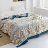 Japanese Throw Blanket Cotton Gauze Towel Four Seasons Bedspread Soft Leisure Blanket Single Double Dormitory Home Sofa Cover