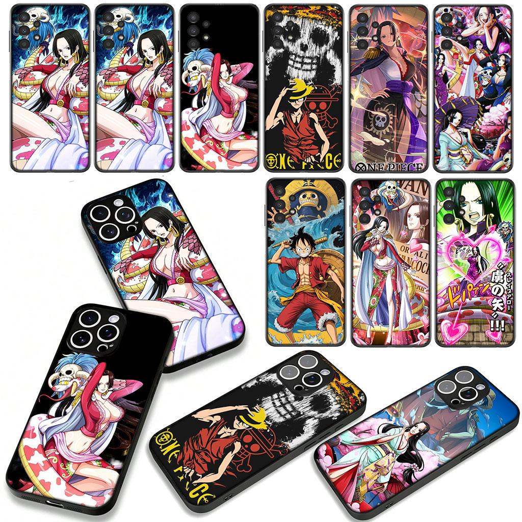 Cover for Samsung Galaxy A36 A17 A26 A07 A35 A54 A53 A13 A33 A34 S8 S9 S20 S21 FE S10 Plus Case One Piece Boa Hancock Luffy