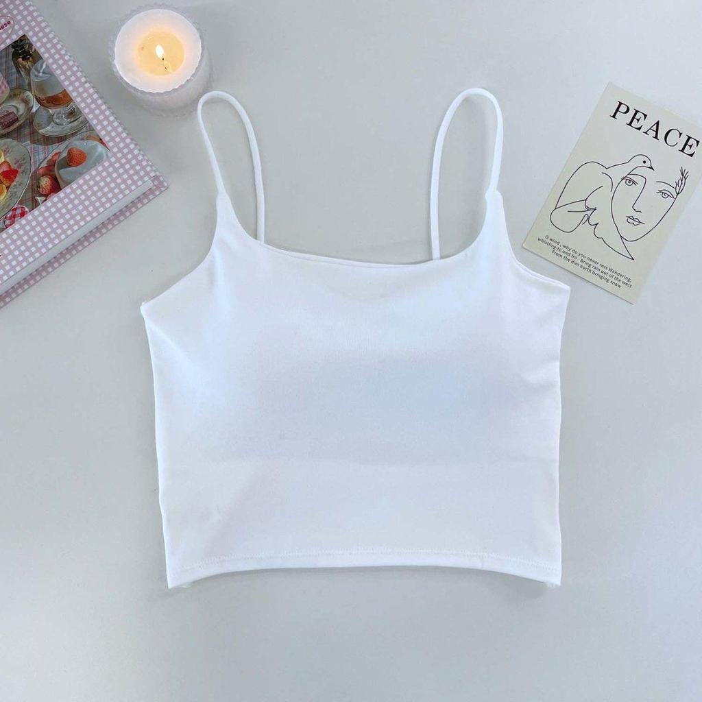Summer Spicy Backless Camisole with Chest Pads: Bodycon Bandeau Top for Layering or Outerwear