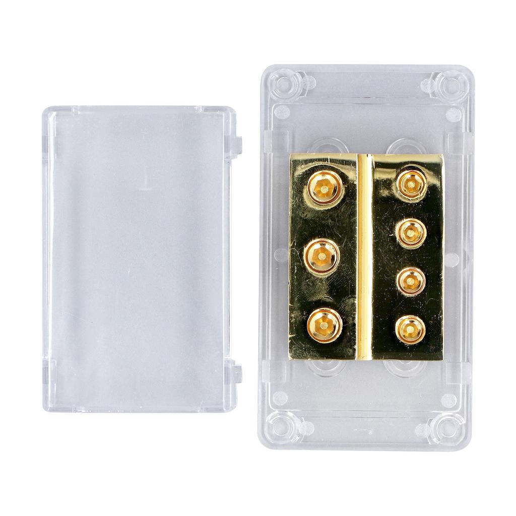 Portafusibles de Alimentación 1 Entrada 4 Salidas Modificación de Amplificador de Audio Ignífugo para Coches Yates Camiones