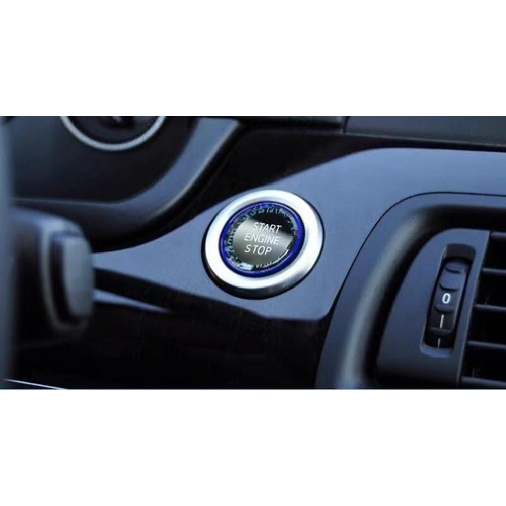 For BMW F10 F11 F07 Blue Crystal Start Stop Engine Switch Button Replace Cover