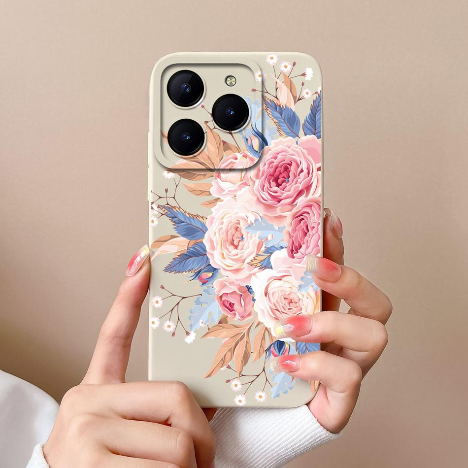 Süßigkeiten-Hülle Für Realme C61 C63 Lustige Astronauten-Flüssigsilikon-Handyhüllen Für Oppo Realme C 63 C 61 Kameraschutz-Rückseite