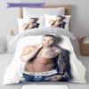 M Pokora Pattern Bedding,Quilt Set Quilt Cover Pillowcase Home Birthday Gift (1 * duvet cover + 2 * pillowcase, without core)