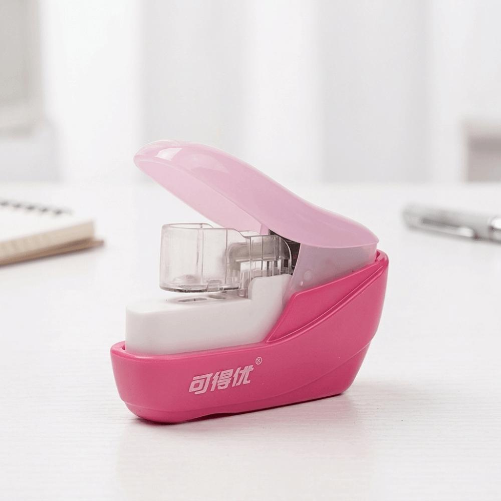 ABS Mini Stapler Stapleless Binding Paper Stapler Portable Hand Held Stapler  Daily Use