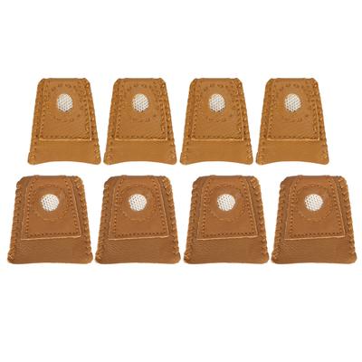 Sewing Finger Sleeve Knitting Thimble Leather Fingertip Protector Embroidery Supplies025