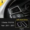 Matte Car Styling Interior Door Audio Stereo Speaker Sequ Decorative Cover Trim For BMW 5 Series F10 F11 F18 Auto Accessories