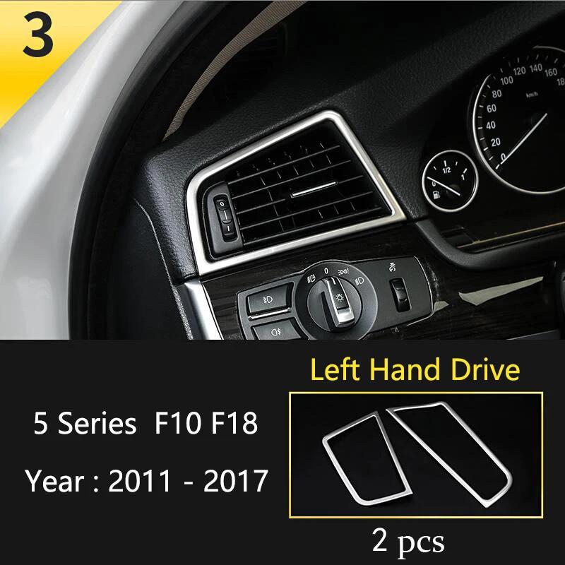 Matte Car Styling Interior Door Audio Stereo Speaker Sequ Decorative Cover Trim For BMW 5 Series F10 F11 F18 Auto Accessories