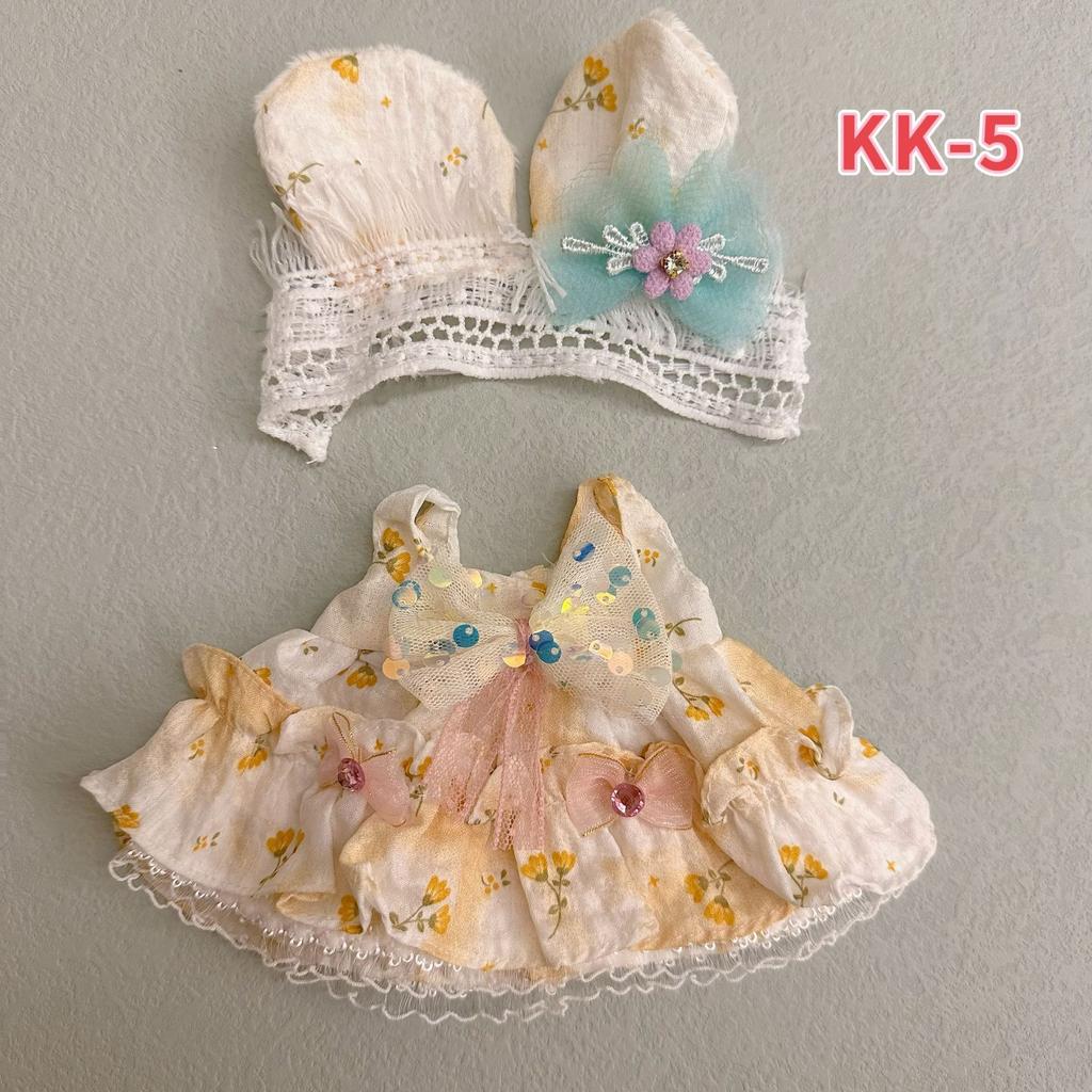 20cm Cotton Doll Clothing, Cute and Sweet Lolita Dress, 20cm Doll Dress-up Clothes