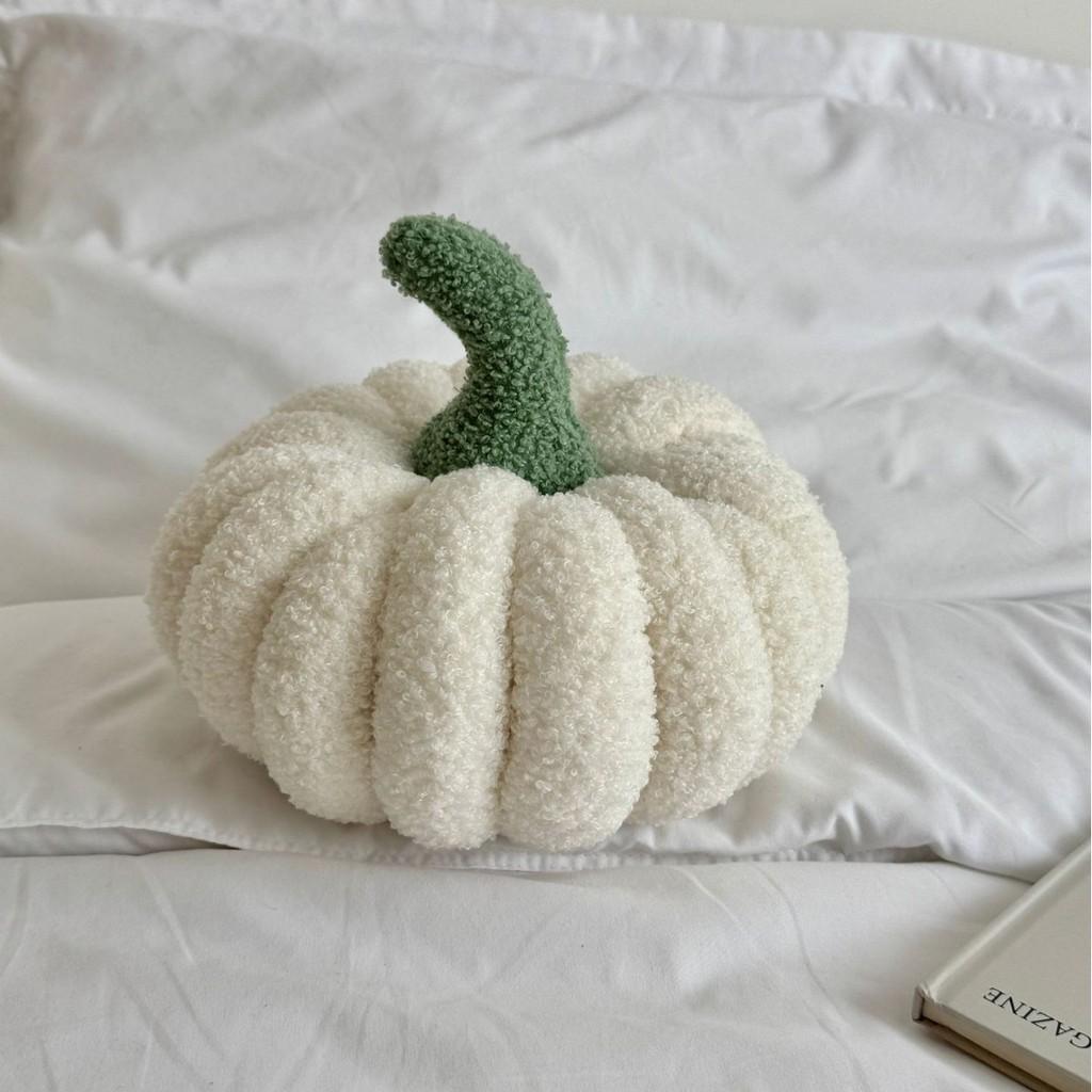 Almohada de Peluche de Calabaza de Halloween con Tejido Suave para Decoración del Hogar y Comodidad