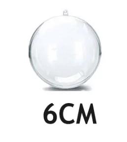 10pcs Transparent Plastic Christmas Balls, Christmas Tree Hanging Decorations, Wedding, Party, and Vacation Home Decorations