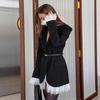 Blazer Nero da Donna con Dettaglio in Pizzo