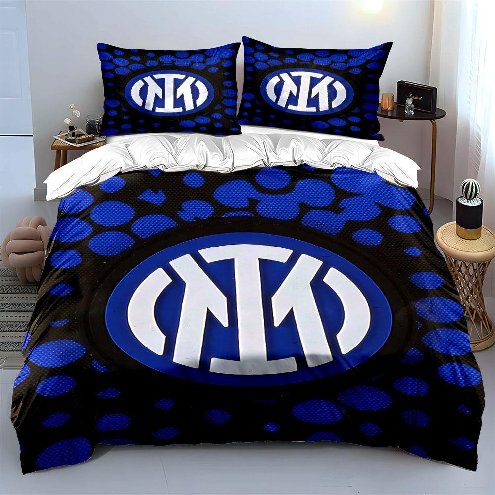 "Blue Inter Logo Bedding Set" Bedding Duvet Cover Set Duvet Cover Pillowcases (1 * Duvet Cover 2 * Pillowcases, Without Duvet Insert)