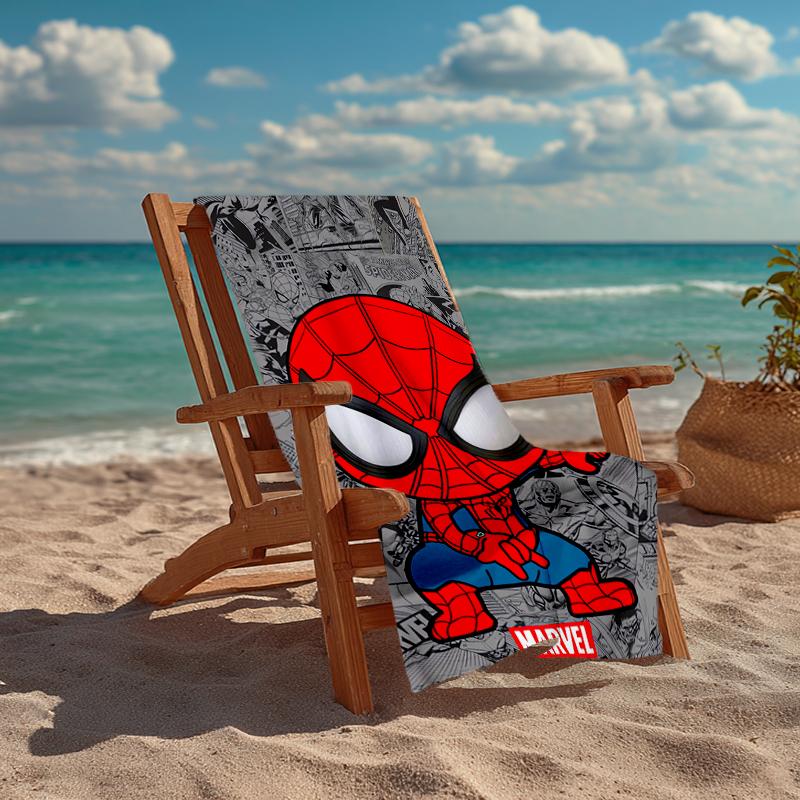 Ultra-Soft Beach Towel with Spider-Man Theme,Ideal for Pool - Camping, Diving - Perfect Travel Essential, Vibrant Beach Towel.