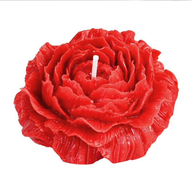 1pc Flower Aromatic Candle Sweet Peony Candles Wedding Birthday Girl Party Favors Bridal Gift Valentine Present Xmas Ornament