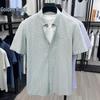 Men's 100% Cotton Plaid Short-Sleeve Casual Shirt