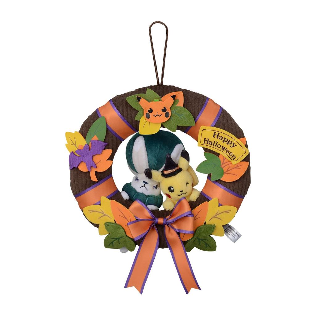 Pokémon Center Original Plush Halloween Wreath, Halloween Harvest Festival, 20.5 x 18.5 x 7 cm (H x W x D)