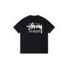 Stussy Short Sleeve T-Shirt Teens Loose Fit 270g Cotton Round Neck Casual Wear