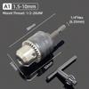 Mandrin de găurit 1/2"-20UNF 2-13MM/1.5-10MM Schimbare rapidă Adaptor cu coadă hexagonală 1/4"/SDS /Soclu pătrat 1/2" Pentru unelte de conversie cu cheie
