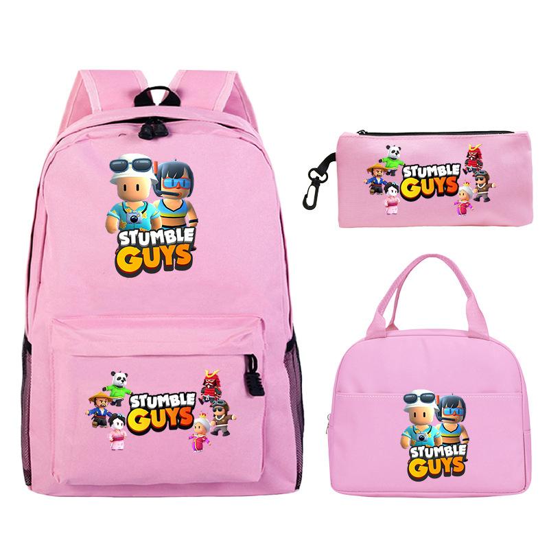 Game Merchandise Printed Children's Schoolbag Set Casual Backpack Three-piece Set