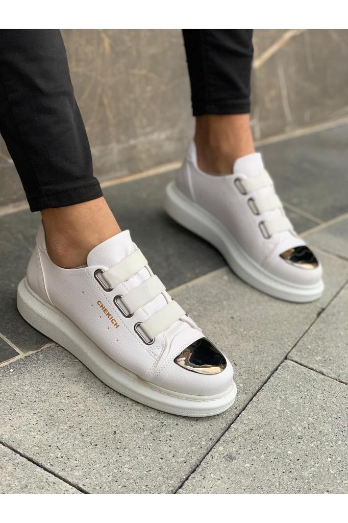 Chekich H New Collection CH251 Mirror Men Shoe White Black Brown Tan
