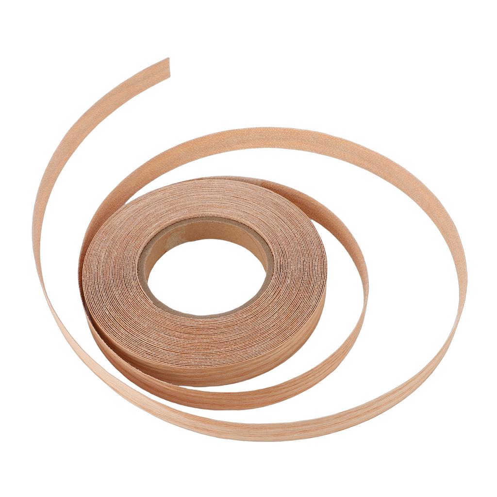 Edges Banding Strip 1.9cm Wide 15m   Red Oak Pre Glued Iron On Wood Veneer Tape with Hot Melt Adhesive for Cabinet Furniture