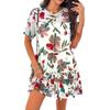 Dress Spring Summer Women's Casual Vacation Printed Short Sleeve Dress