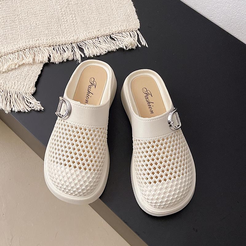 

Туфли Мэри Джейн новые ретро с мелким вырезом на одном ремешке универсальные на плоской подошве с мягкой подошвой одинарные туфли нежные женские сандалии 36-37 (one size smaller)