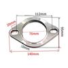 Universal Stainless Steel Muffler Flange 2 Inch Exhaust Pipe Connector Accessory Car Modification Heat Resistance