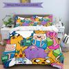 Set Copripiumino Adventure Time 3 Pezzi, 1 Copripiumino + 1/2 Federe (Nessun inserto), Copripiumino Matrimoniale, Set Biancheria da Letto, Biancheria da Letto, Letto Stagionale