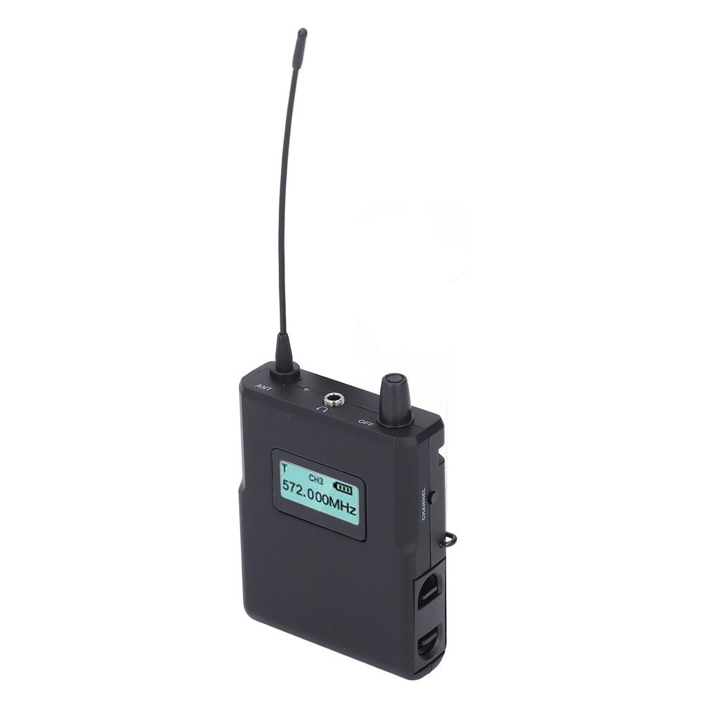 S2D 560-596MHz Receptor de Sistema IEM Sem Fio Digital com Fone de Ouvido para Palco Apresentação ao Vivo