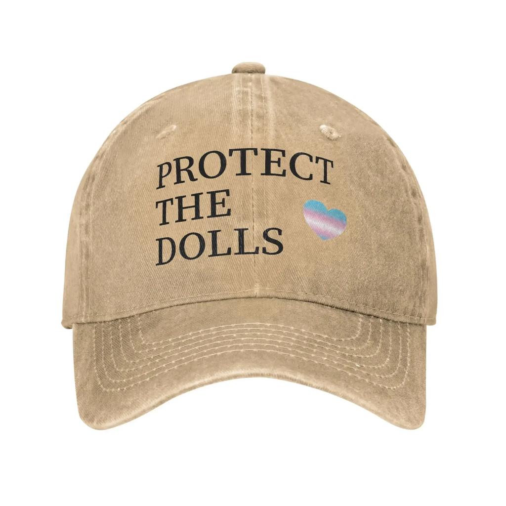 aProtect The Dolls Bold Feminist Empowerment Baseball Cap Vintage Distressed Cotton Snapback Cap Unstructured Soft Hats Cap
