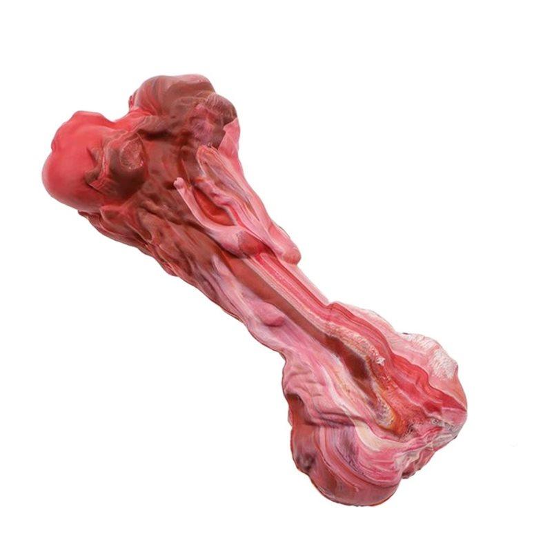 Pet Chew Bone-Shaped Rubber Sturdy Pet Chew Bite Home Relaxation Daily Wellness Training Chewingplaytime