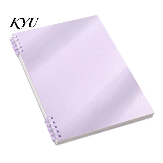 Agenda Notebook A5 Spiral Notebook, Lined /Horizontal Grid/Blank Inner Page, Flat Lay Journal for Notes Morandi Solid Color Cover Sketchbook
