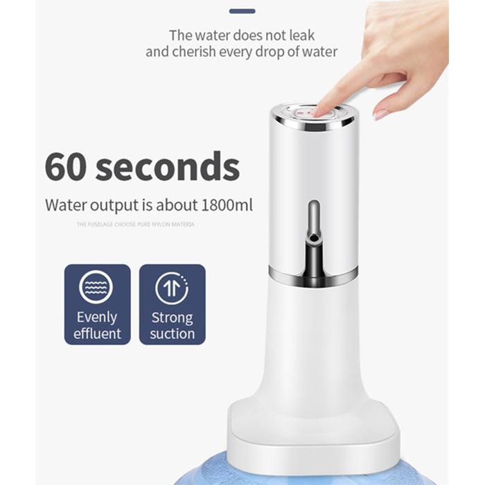 Water Pump Dispenser Water Bottle Pump Mini Barreled Water Electric Pump USB Charge Automatic Portable Bottle Switch