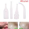 4Pcs/Set Blackhead Removal Glass Pipes Face Pore Cleanser Vacuum Extractor Tube